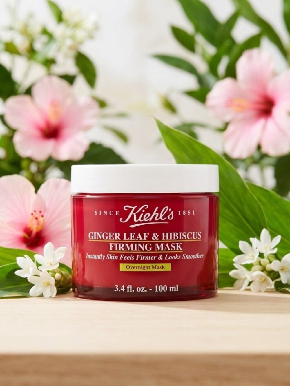 Kiehls Ginger Leaf & Hibiscus Overnight Firming Mask 3.4 oz 100ml SEALED new